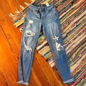 Dark Wash High-Rise Mom Jean